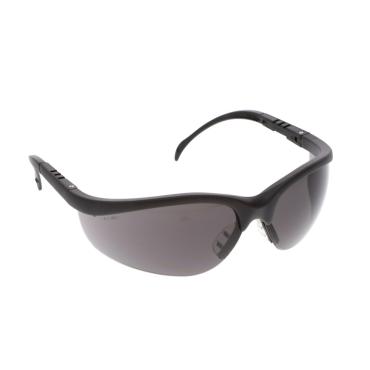 Klondike® KD1 Series Black Safety Glasses with Gray Lenses Anti-Fog Coating Adjustable Temple Length