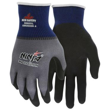 Ninja® BNF Evolution Work Gloves 15 Gauge Ingenia™ Shell NFT® Palm and Fingertip Coating Environmentally Friendly