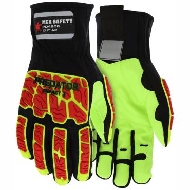 PredatorÂ® Impact Mechanics Glove TPR Back of Hand Protection Cut Abrasion Puncture and Impact Resistant Iconic Oil & Gas Industry Palm Hi-Visibility Glove