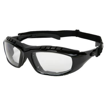 HDX1 Series Safety Glasses with Clear Lenses UV-AF® Anti-Fog Coating Removable Elastic Strap